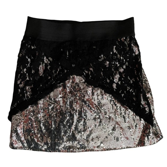 𝅺♥ Truluv Girls Sequin & Lace Skirt Girls Size 14 - Picture 1 of 5